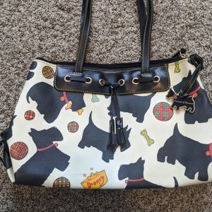 Dooney and Bourke White Scottie Dog Bag